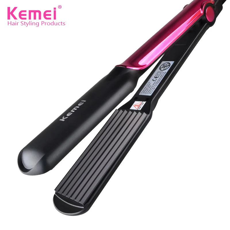 Kemei Tourmaline Ceramic  0.5 Inch Crimping Iron Safe For Synthetic Fibers