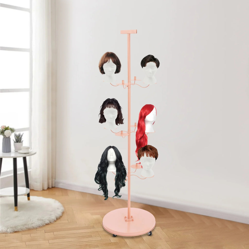 The Vertical Vault: Pink Iron Multi-Wig Tower
